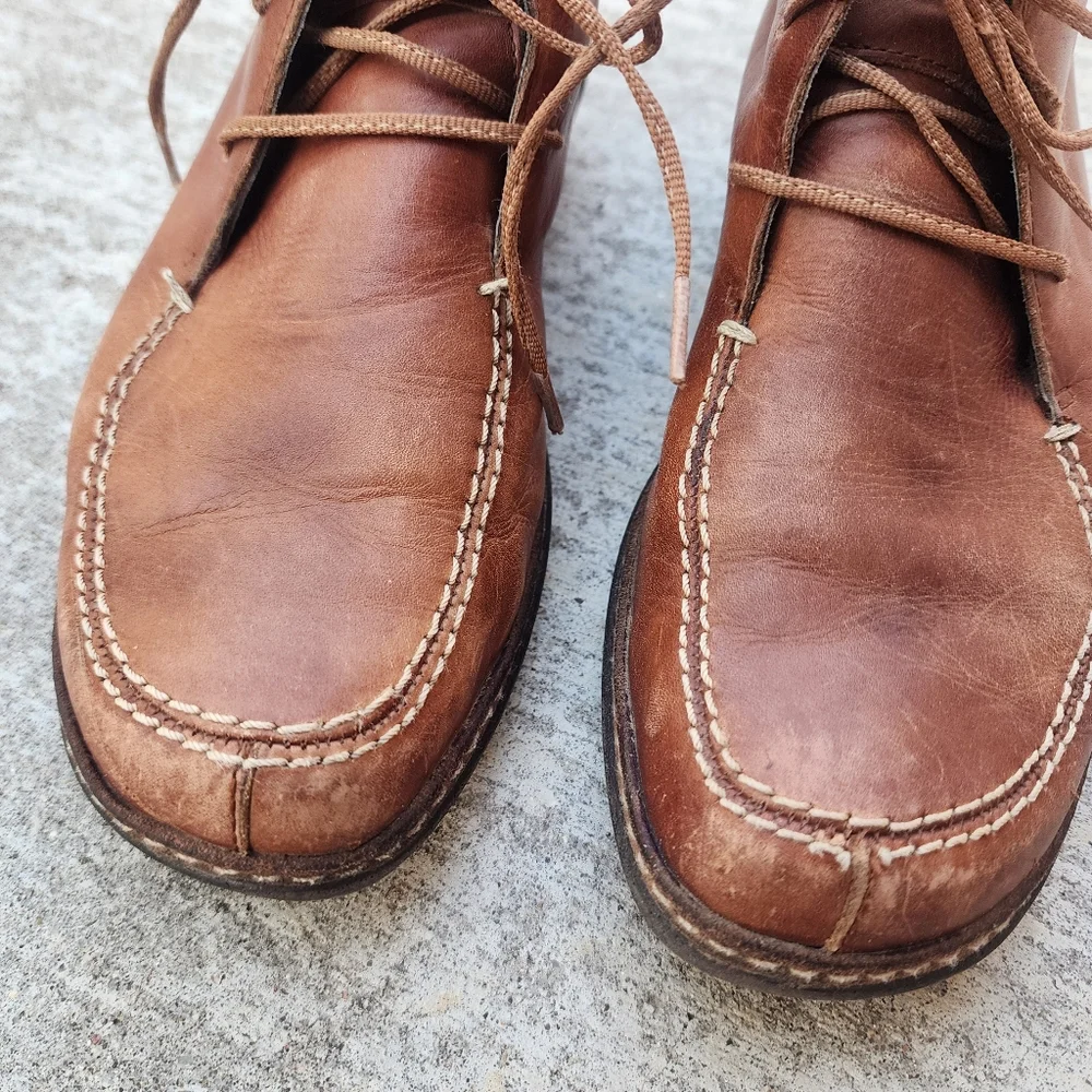 Pikolinos Mens Leather Lace-up Ankle Chukka Boots, Cognac Brown‎ Leather Sz 39